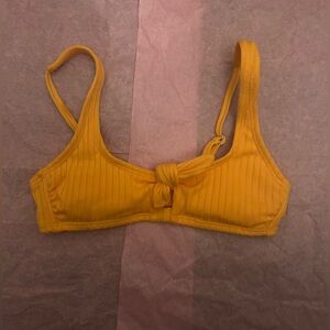 Xhilaration mustard yellow bikini top size XS